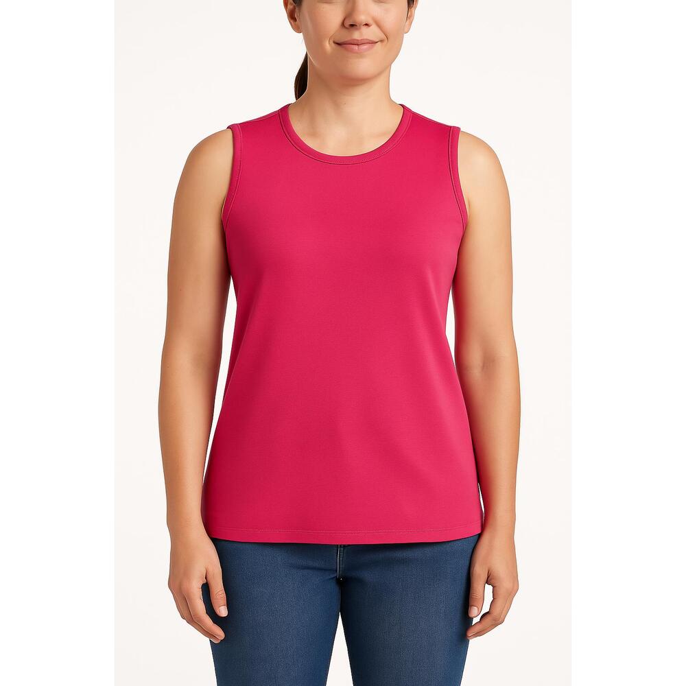 Duluth Trading Tank Top Women’s Size M Pink‎ Crew Neck Sleeveless Casual Cotton